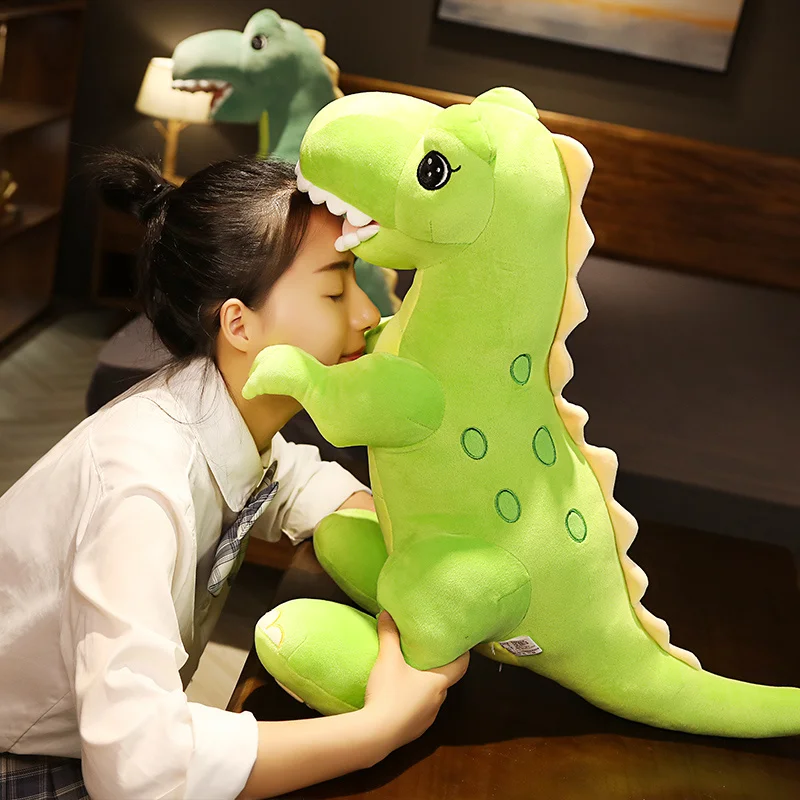 

New 45-90cm Big Cartoon Dinosaur Plush Toys Ultra Soft Animal Dragon Pillow Stuffed Tyrannosaurus Rex Dolls Kids Girls Gifts