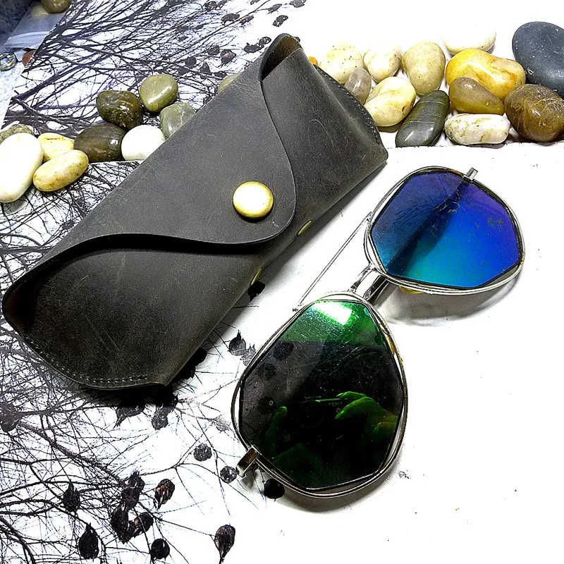 Чехол для очков Blongk поясная сумка из натуральной кожи карманный футляр