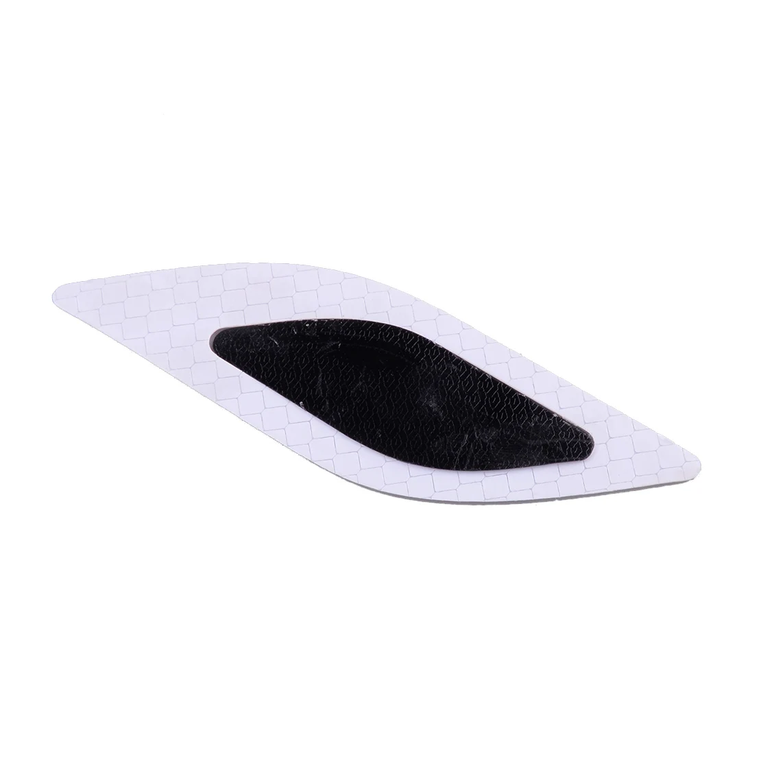 

beler 6Pcs White Carbon Fiber Texture Safety Reflective Tape Bumper Warning Mark Car Stickers Accessory