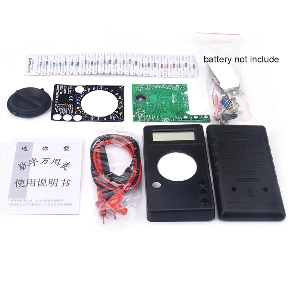 

DT830B diy Электронный Цифровой мультиметр набор обучающий Эксперимент Инструмент