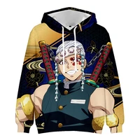 demon slayer mens hoodie adult 3d pullover sweatshirt womens hood kimetsu no yaiba kids casual wear childrens anime harajuku