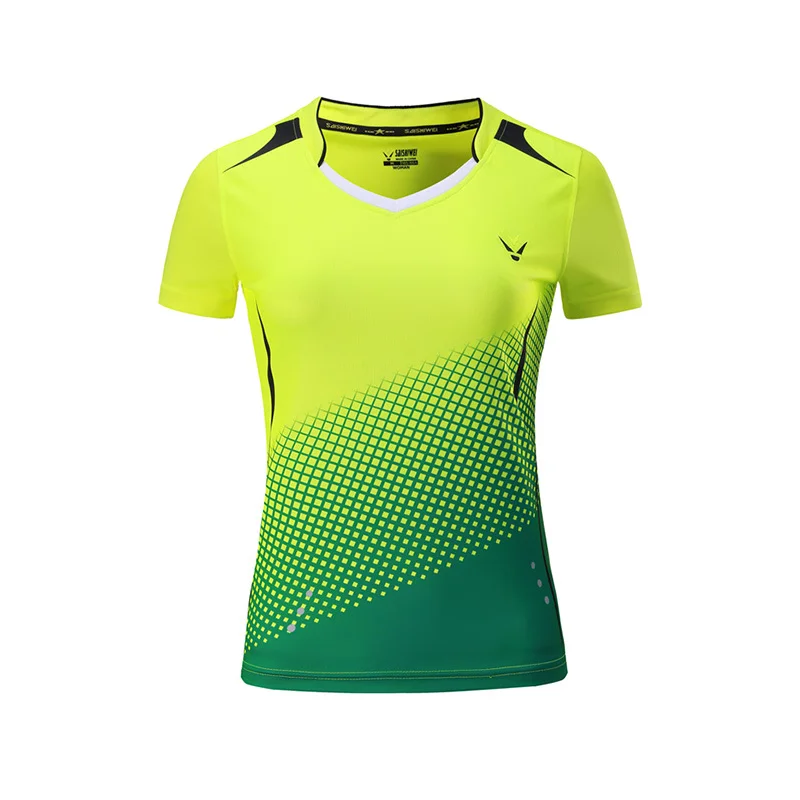 

New Badminton Shirts Women/Men Qucik Dry Fitness Training Tshirts Tennis Suit Sports Short T-shirt Training Clothing