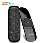 Пульт дистанционного управления Wechip W1, 2,4 ГГц, Air Mouse, беспроводная клавиатура, инфракрасный пульт дистанционного управления, 6-осевой датчик движения, USB-приемник для телевизора