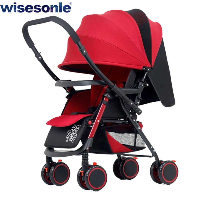 Wisesonle коляска детская Легкая коляска коляска в самолет Коляска с двусторонним движением