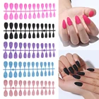 24 шт. короткие шпильки в форме накладные ногти с блестками дизайн поддельные ногти дизайн ногтей советы нажмите на ногти маникюрный инструмент без клея