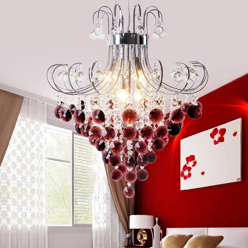 

Modern European Crystal Chandelier Living Room Lamp lustres de cristal indoor Lights Luxury Crystal Pendants For Chandeliers
