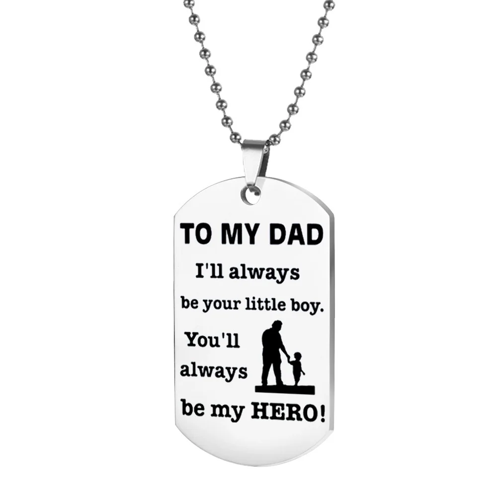 Для того чтобы моя мама папа Нержавеющая сталь кулон брелок лазерной гравировки