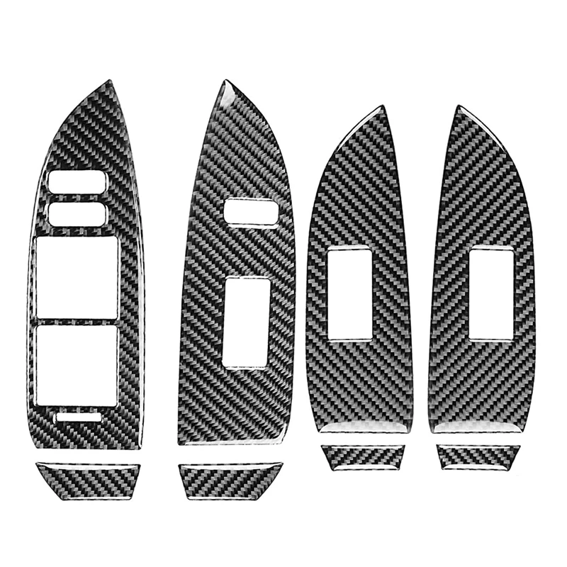 

Для Toyota Prius 2012-2015 панель переключателя стеклоподъемника из углеродного волокна для управления дверью автомобиля Наклейка аксессуары, LHD