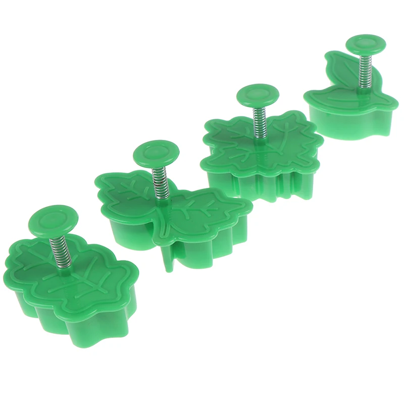 4 шт./компл. пластиковые формочки для печенья в форме листьев сделай сам помадная