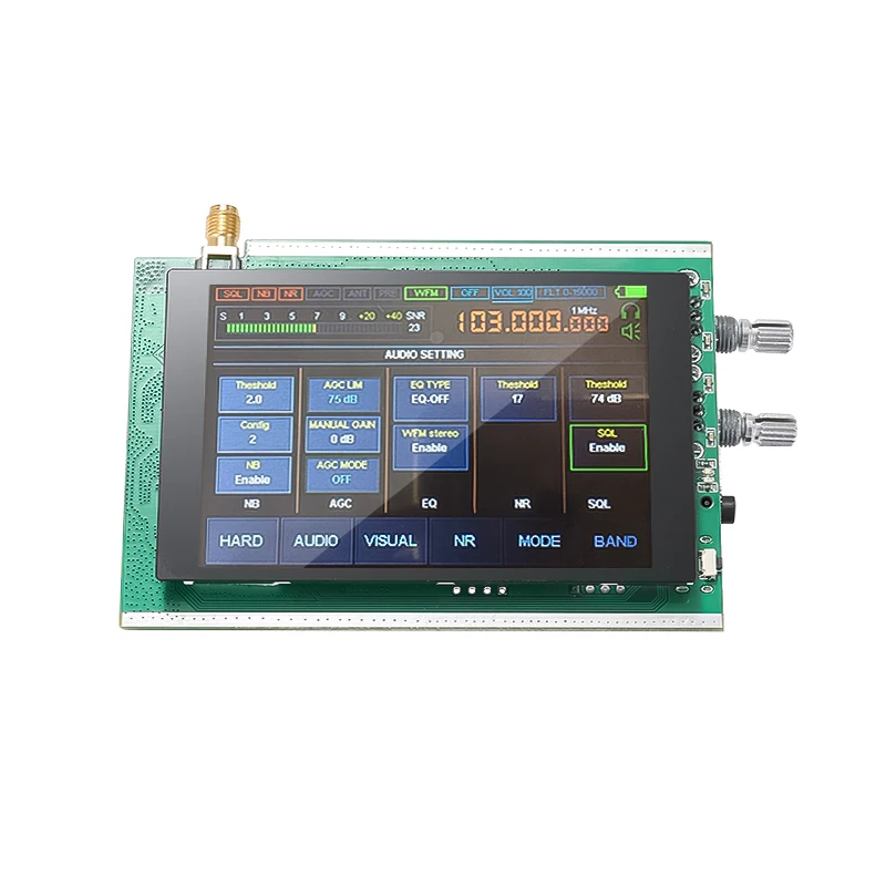 

50khz-200mhz Malachite Sdr Radio Malahit Dsp 3.5 Inch Touching Screen Sdr Ham Transceiver Receiver Am Ssb Nfm Wfm