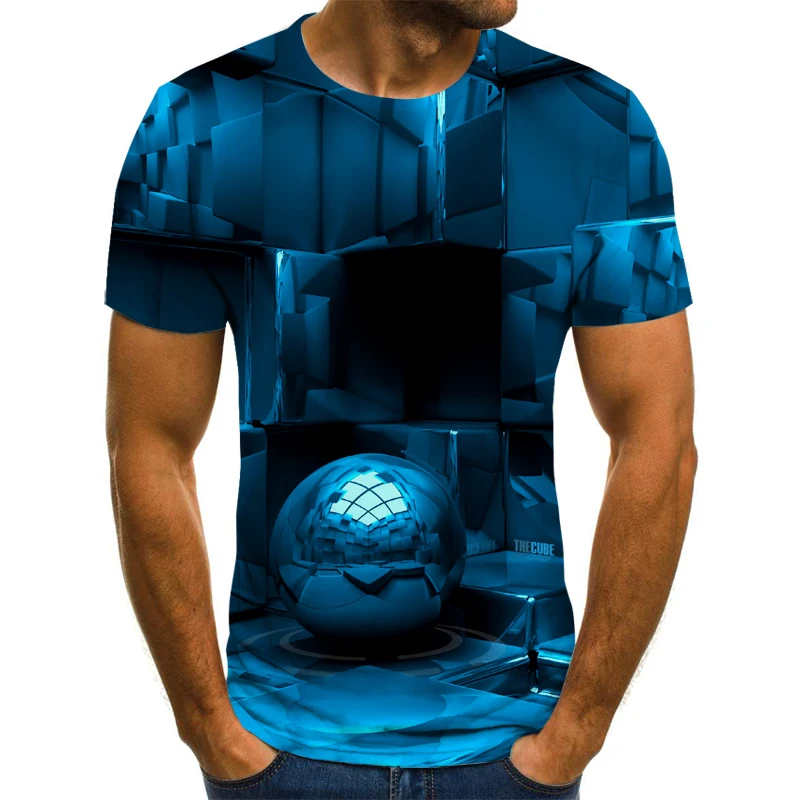 

Summer new T shirt Men Streetwear O Neck Short Sleeve Tees Tops Punk Style Male Clothes Casual 3D Print Tshirt