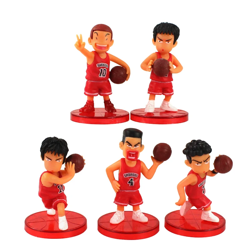 Горячая новинка 5 шт./лот набор экшн-фигурок Slam Dunk аниме сакураги ханамичи