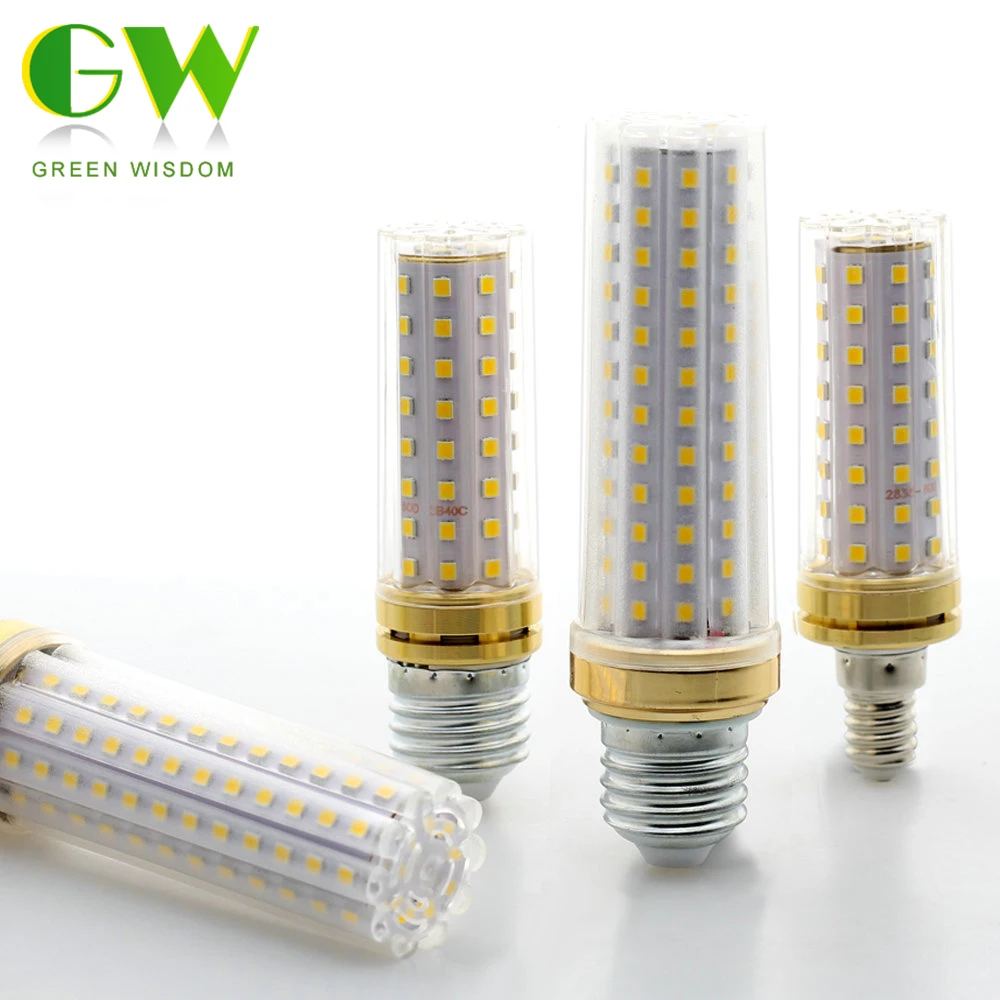 

E27 E14 LED Corn Bulb 110V 120V 9W 80LEDs 18W 129LEDs High Brightness No Flicker Energy Saving Lights for Chandelier Lighting