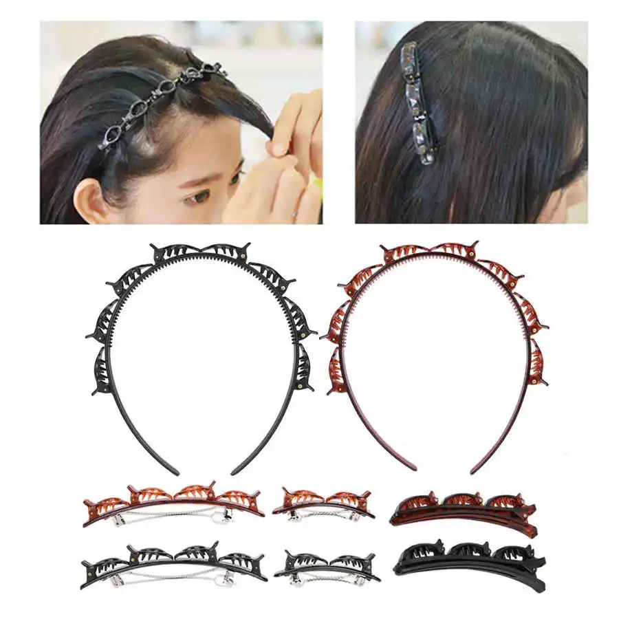 Ободок для волос двухслойный унисекс 6 шт.|Аксессуары укладки| |