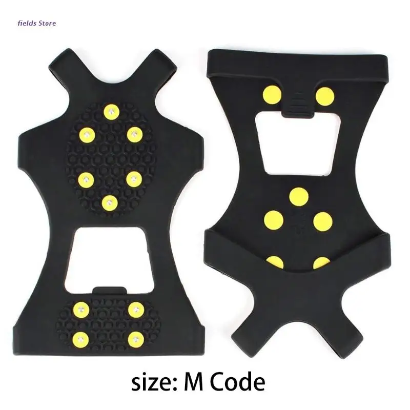 

Shoe Spikes Traction Non-Slip Over Shoes/Boots 10 Studs Snow Ice Grips Crampon