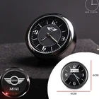 Часы для автомобиля, светящиеся украшения, кварцевые часы, гигрометр, термометр, автомобильное украшение для автомобилей, миниатюрный медный