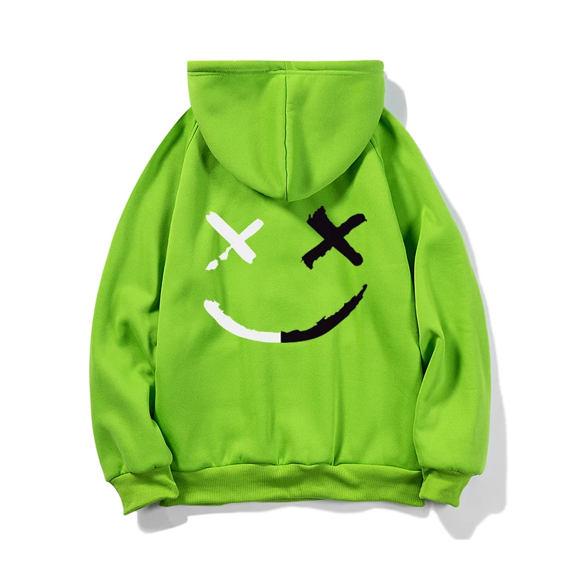 

Printed Harajuku Hoodie Men's Long Sleeve Fleece Hoodie Hip Hop Streetwear Men's Hooded Sweatshirt Fall/Winter Jacket