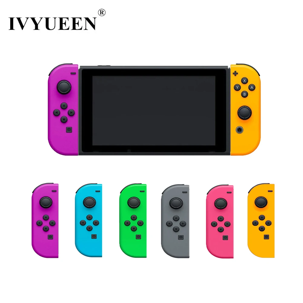 IVYUEEN for Nintendo Switch NS Joy Con Housing Shell Case Green Yellow Pink Left Right Joycon Controller Cover Game Accessories