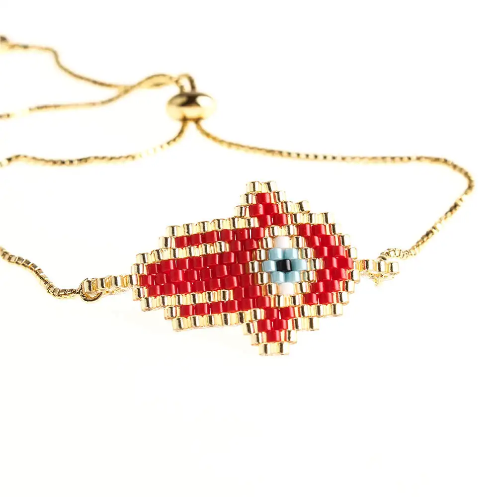 Go2boho Perles MIYUKI браслет evil eye Fatima Hamsa браслеты для женщин Delica бусы ювелирные изделия Pulsera Mujer ручной работы Boho
