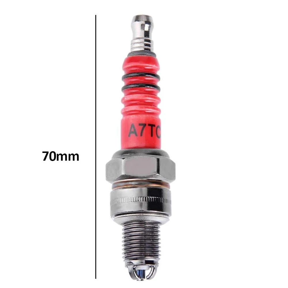 2 шт. гоночная Свеча зажигания 3 Электрода A7TC для 50cc 70cc 110cc 125cc 150cc Atv Скутер Байк Go Kart