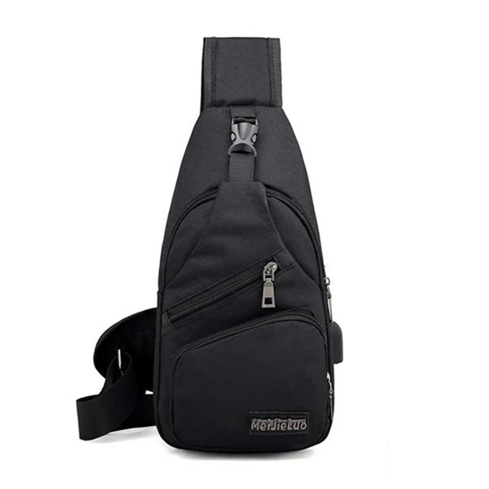 Уличная спортивная мужская нагрудная сумка большой емкости водонепроницаемая