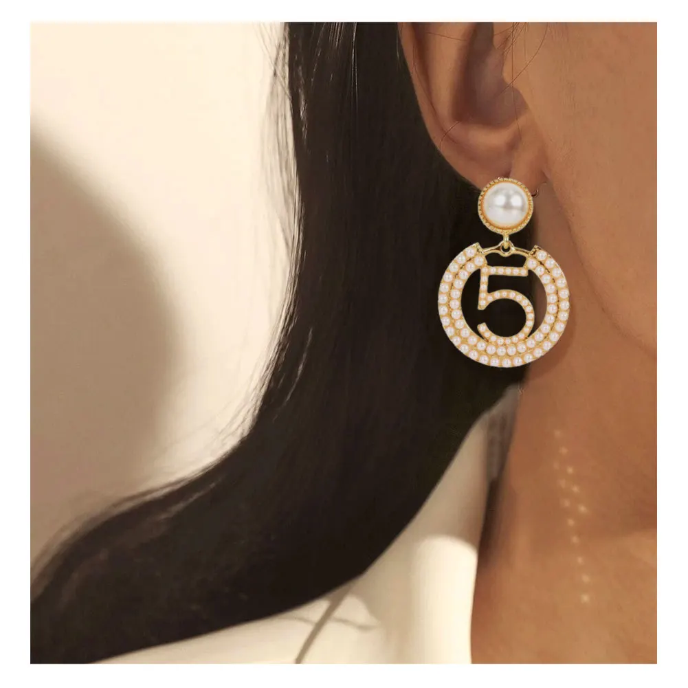 Модные жемчужные серьги для женщин винтажные богемные эффектные металлические