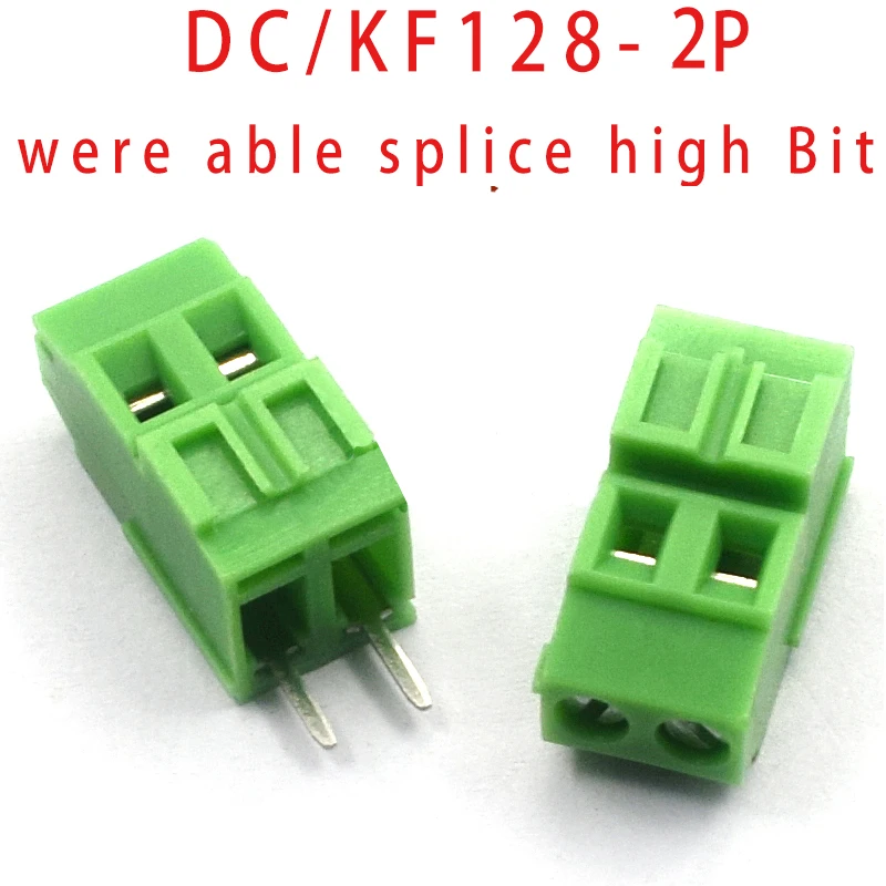 5 шт KF128 3 81 мм 2P 3P 4P 5P. .. 20P клеммный винт PCB клемма DC / KF128-2P 3/4/5 14P Шаг может быть сращен