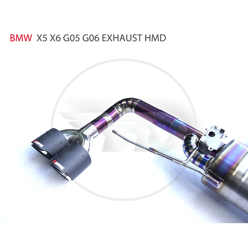 Выхлопная труба из титанового сплава HMD Catback подходит для BMW X5 X6 G05 G06 электронный