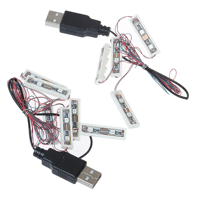 6 in1 Универсальный USB кирпич светодиодный для Diy строительные блоки городских