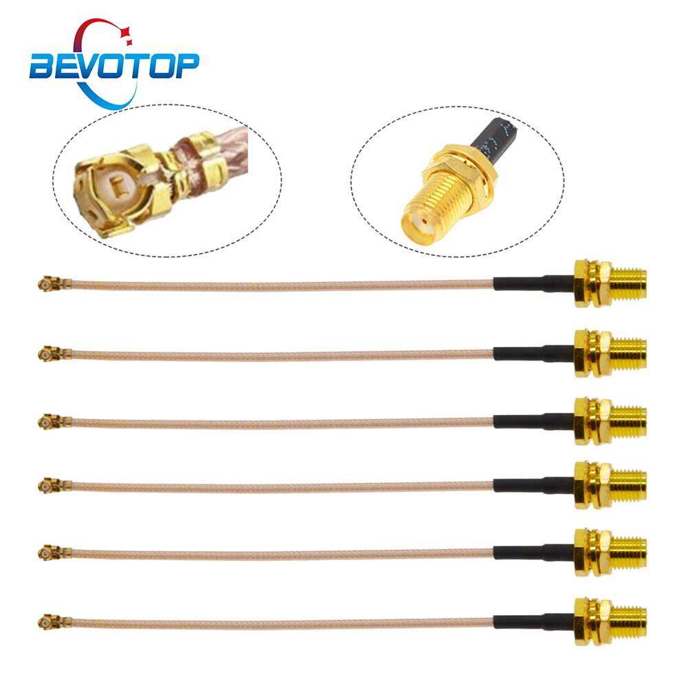 

100pcs/lot RG178 SMA IPEX Cable SMA Female to uFL/u.FL/IPX/IPEX1 Female Connector RF Coax Pigtail Antenna Extension Cable