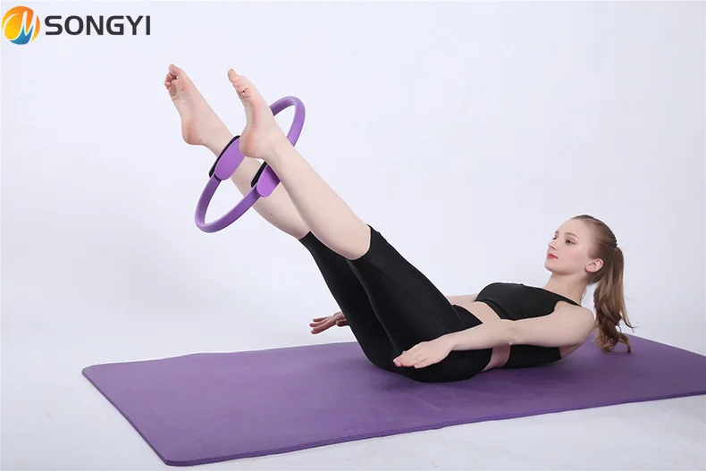 

SONGYI 2021 Yoga Circle Pilates Ring Lightweight Portable Non-slip Women Gym Fitness Workout Sports Keep Fit Equipment I191