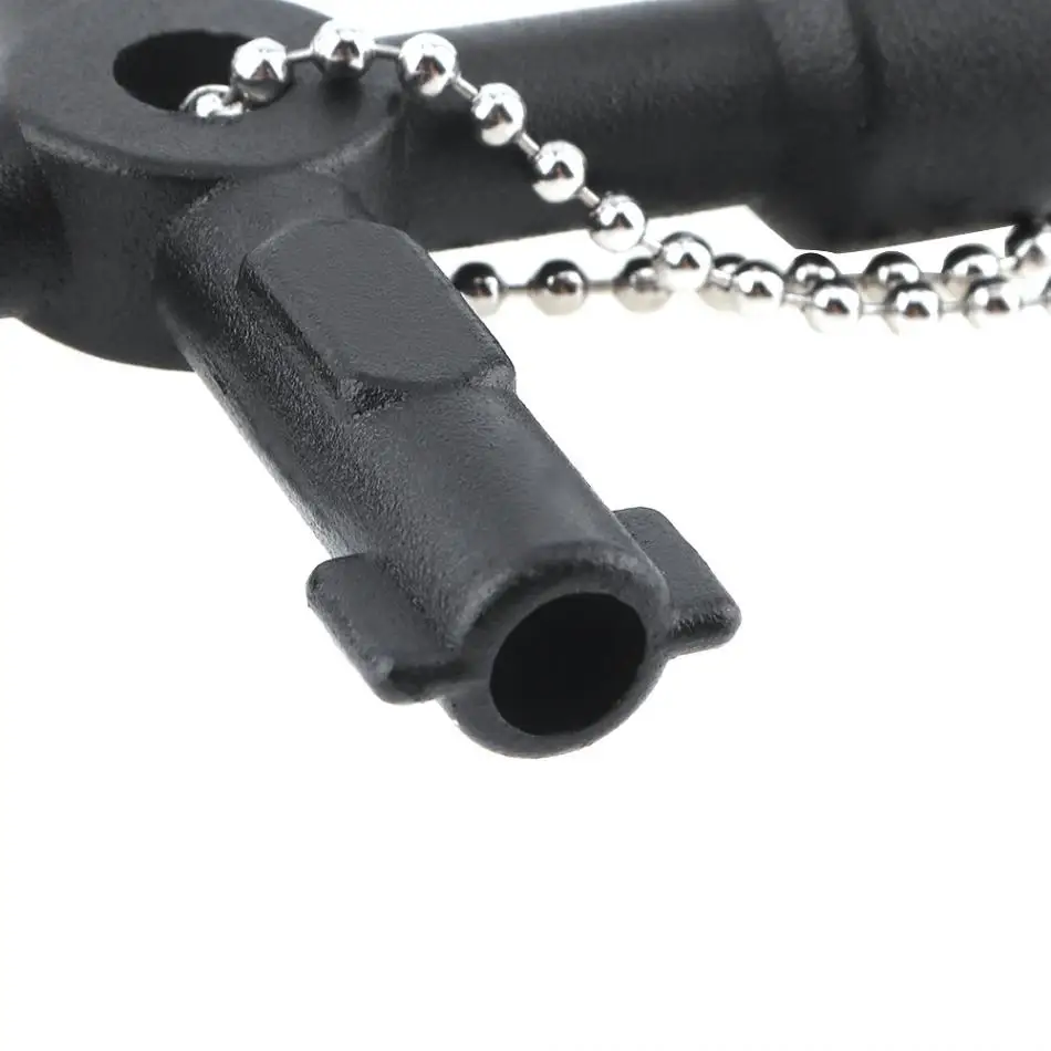 Multifunctional Black Cross Key Wrench with Bit Slotted Head for Electric Control Cabinet / Ladder Train Water Meter Valve | Инструменты