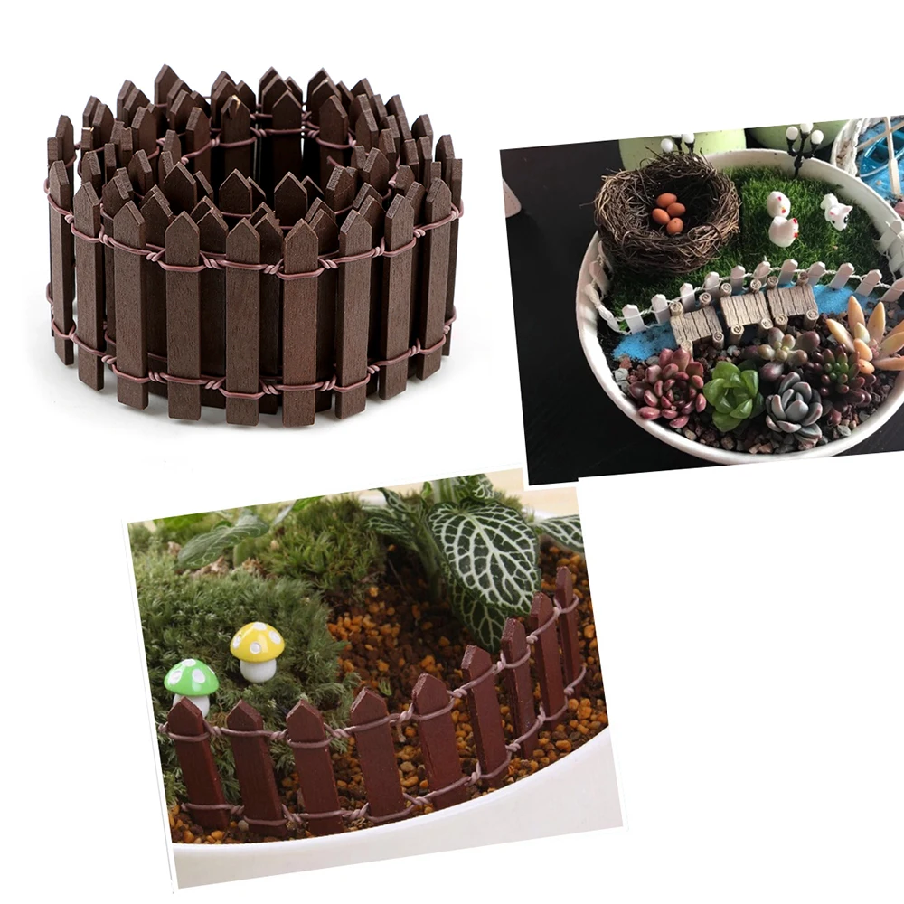 Новинка 100*5 см Сделай Сам миниатюрный маленький забор деревянное ремесло