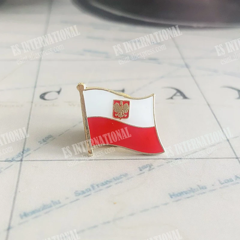 Нашивки с национальным флагом Польши орлом нашивки на руку вышивкой и заколка