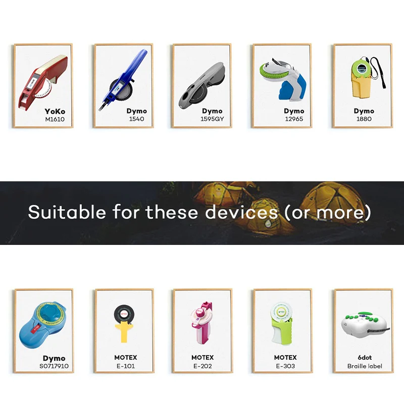 Принтер этикеток motex e101 с тиснением 9 мм/совместим 3d-тиснением f dymo