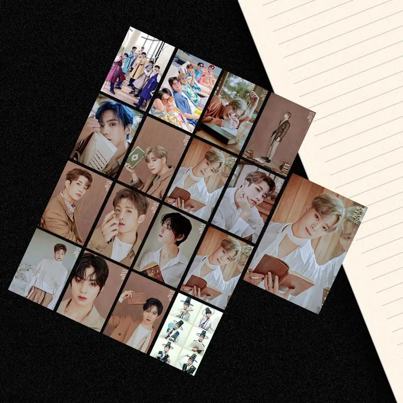 16 шт./компл. Kpop Астро участников Фотокарточка новый альбом BLUE FLAME карточка для