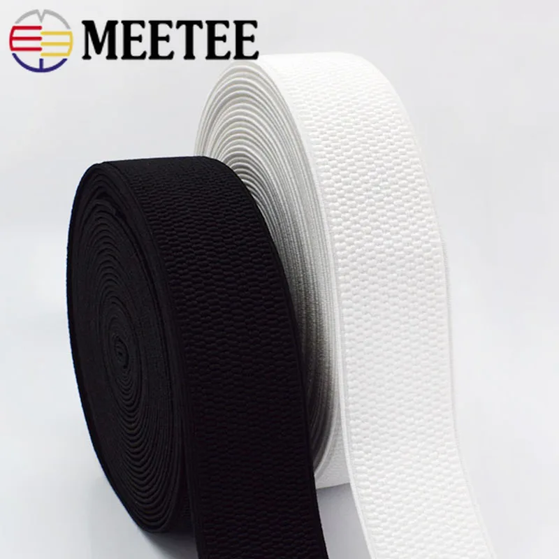 5/10M Meetee 25 100 мм эластичная вязаная лента для пояс резиновые полиэстер лямки