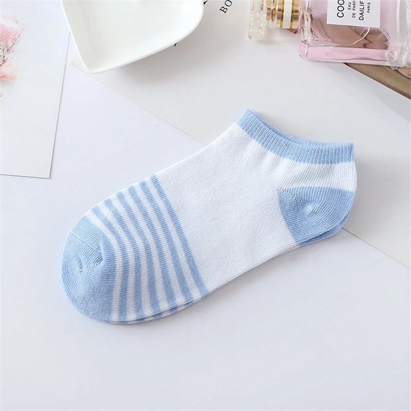 1 пара женские хлопковые спортивные носки уличные полосатые дышащие