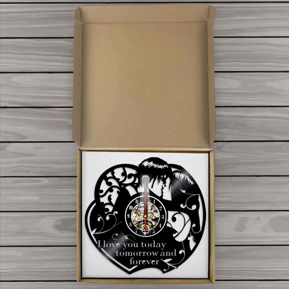 Я люблю тебя сегодня настенные часы на День святого Валентина мотивирующий