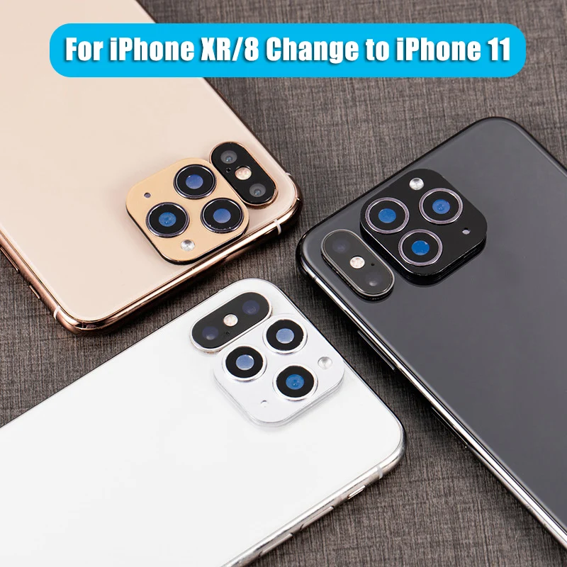 Наклейка на объектив для iPhone XR/XS крышка камеры замена секунд поддельная камера 11