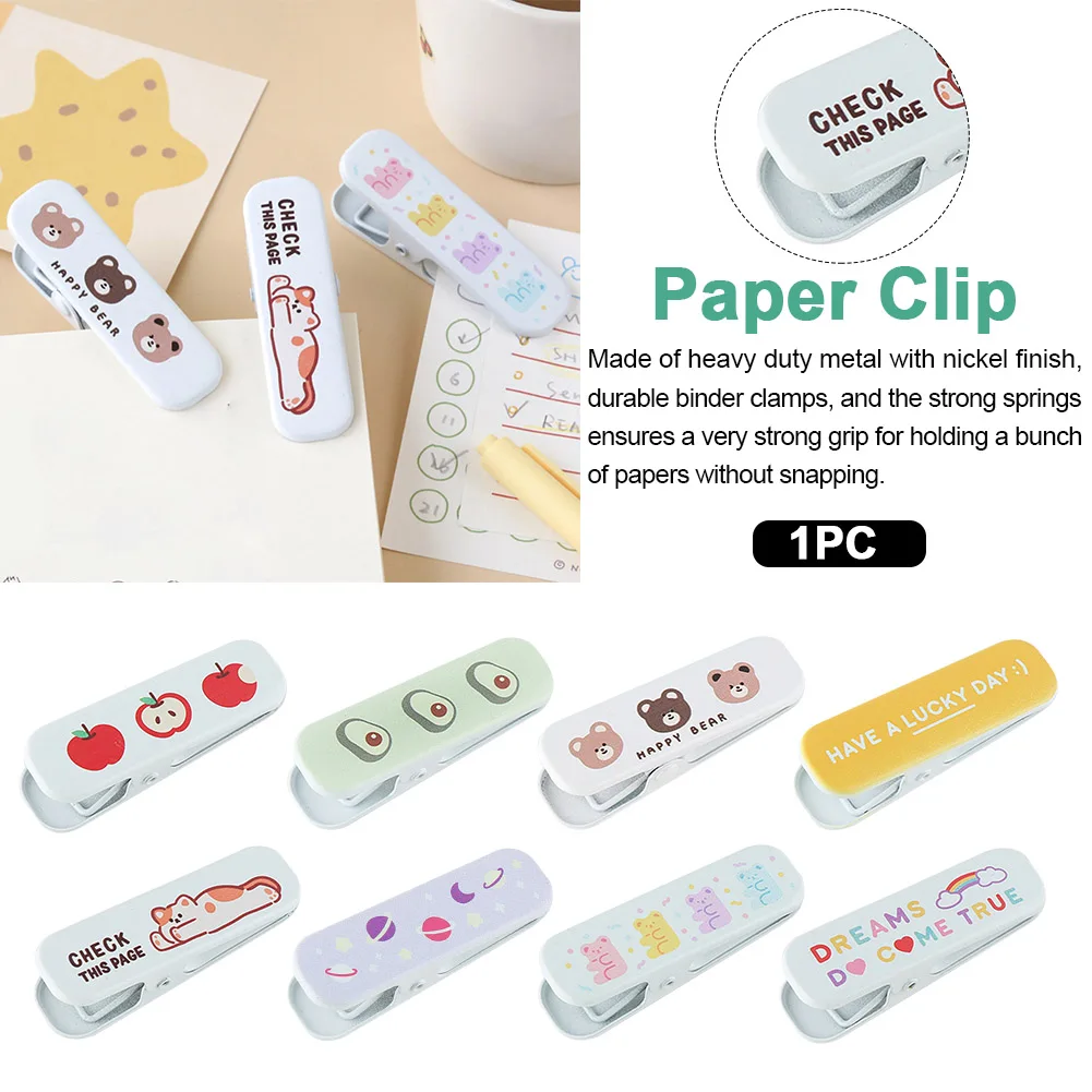 

Mini Fixing Clamp Note Paper Clip School Office Lovely Study Photos Wall Bill DIY Cartoon Cute File Gift