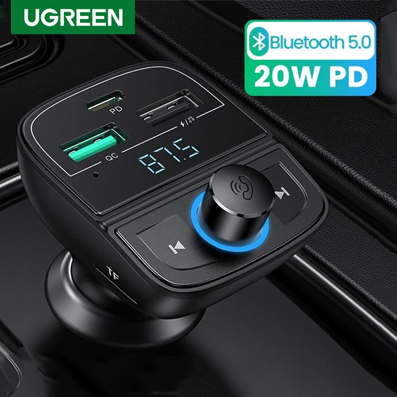 Автомобильное зарядное устройство для телефона Ugreen Quick Charge 4 0 3 20 Вт PD зарядка