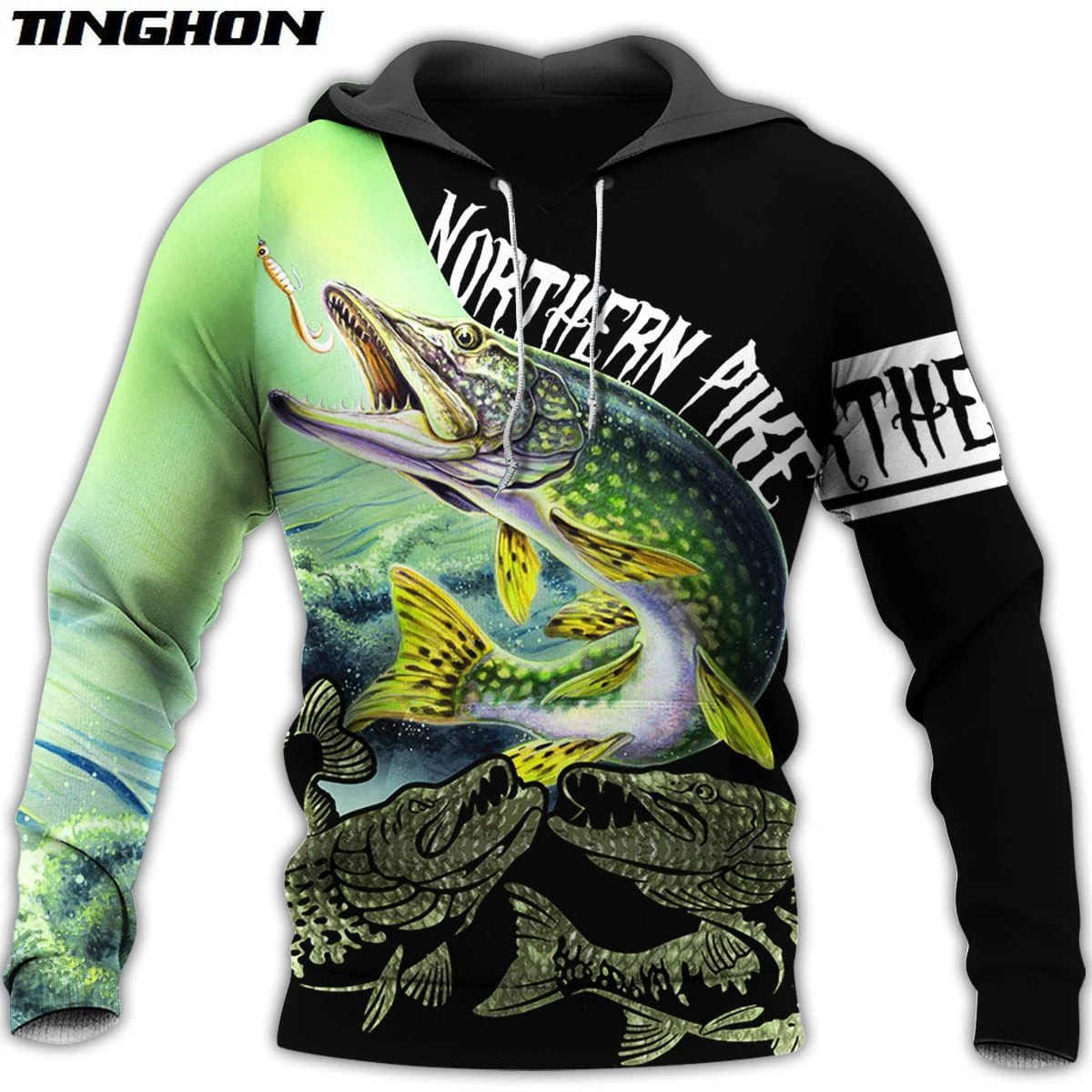 

Autumn Fashion Mens Hoodie Northern Pike Fishing 3D All Over Printed hoodies and Sweatshirt Unisex Casual Stree Sportswear XY115
