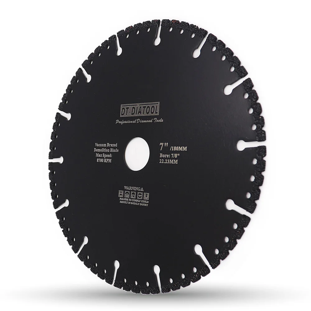 1pc Professional One for All Purpose Diamond Multi Purpose Cutting Wheel for Steel Stone Reinforced Concrete Saw Blade Dia 180mm