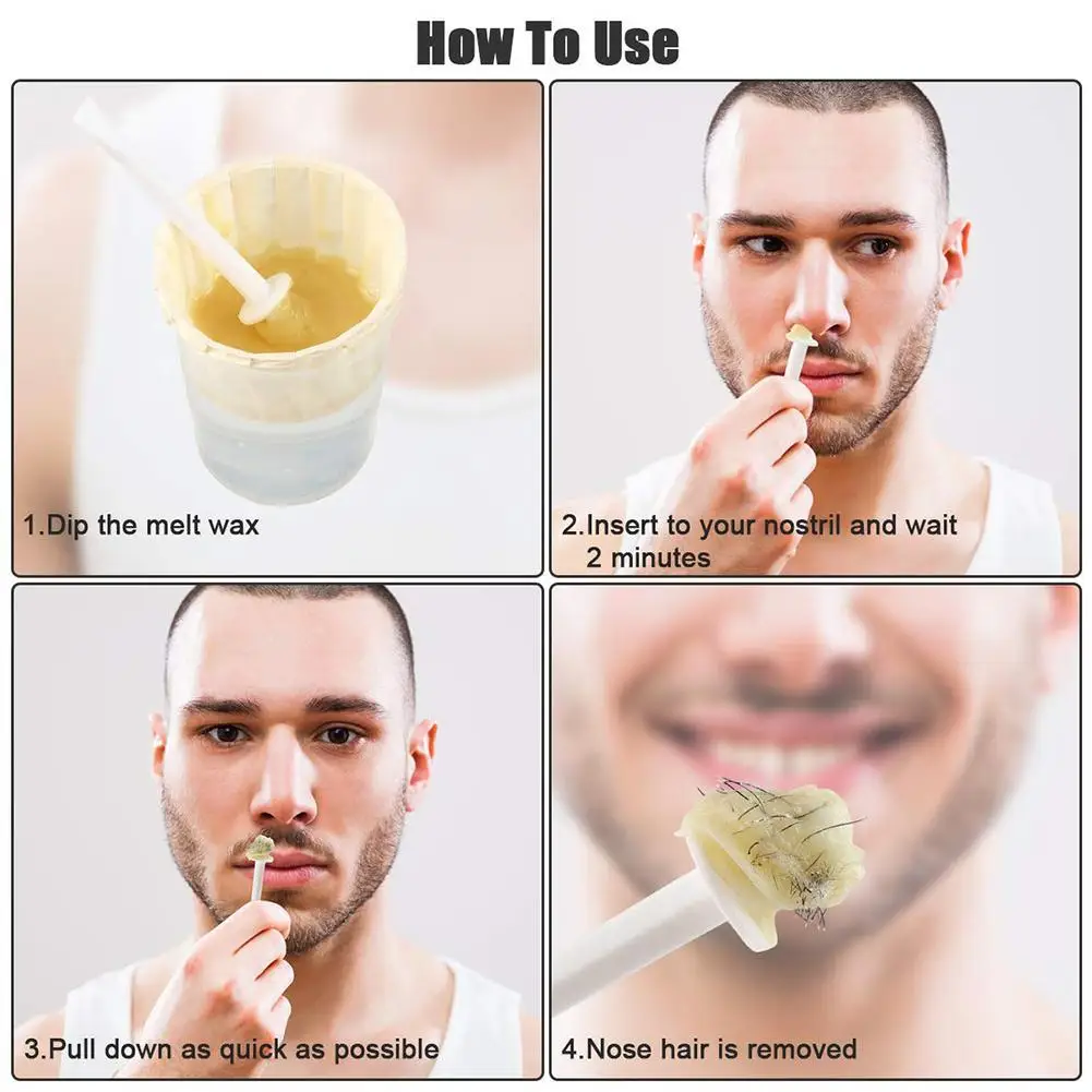

1 Set Disposable Wax Stick Nasal Hair Wax Stick Nose Kit Care Hair Wax Nasal Products Set Personal Lip Eyebrows Wax Z1C0