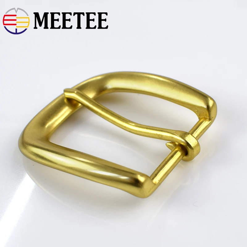 Meetee ID 35 мм 1/2 шт. Мужская пряжка для ремня из чистой латуни женские повседневные