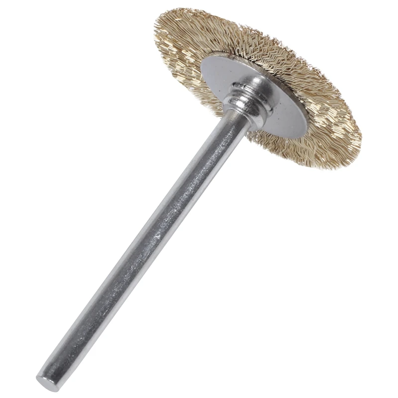 10 pcs brass wire brush round brush disk brush cup brush 25MM for Dremel