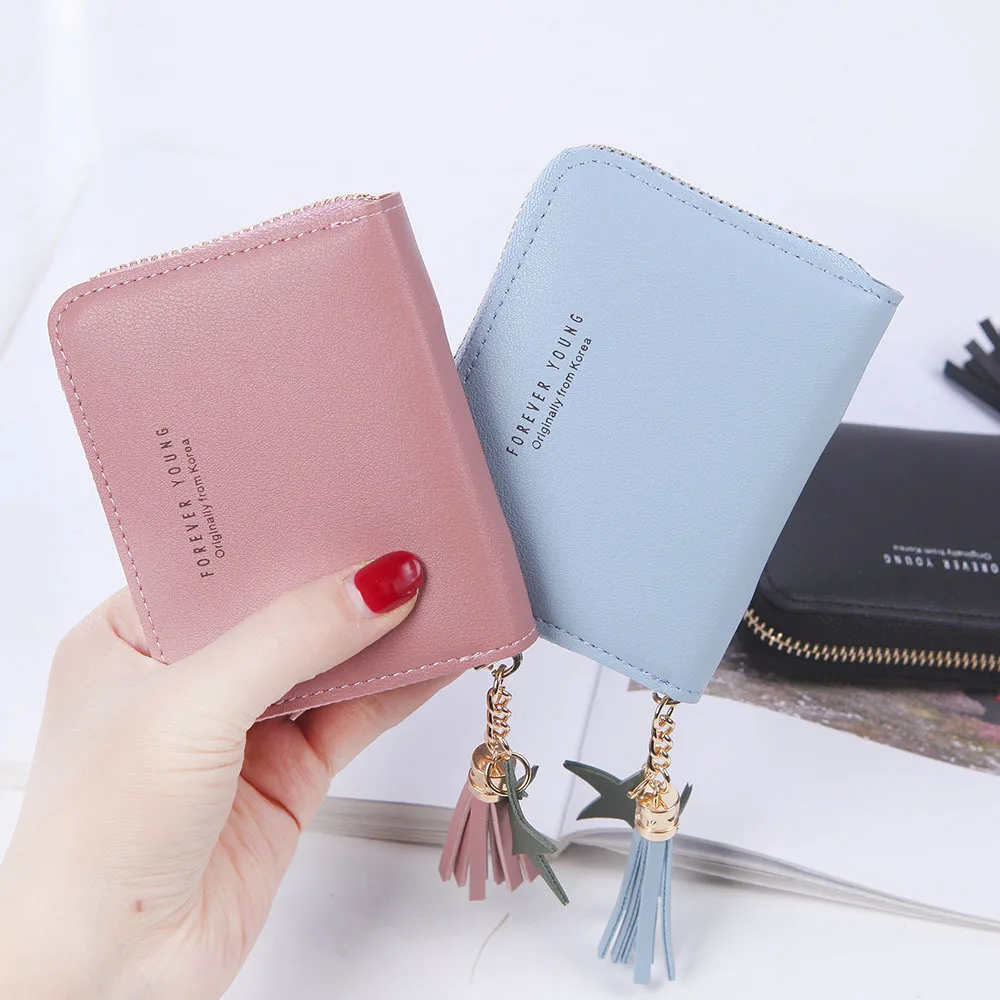 

Women's Wallet Card Holder Soft Leather Lady Tassel Bag Coin Purse Short Wallet Handbag Designer Wallets Mini Wallet
