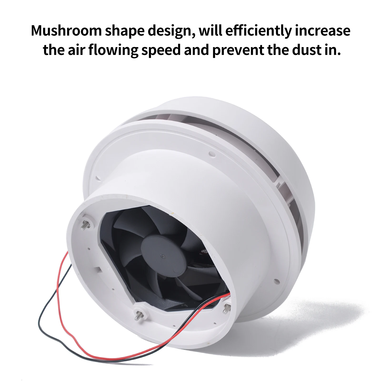 Вытяжной вентилятор охлаждения на крышу 1800 об/мин в форме гриба белый бесшумный