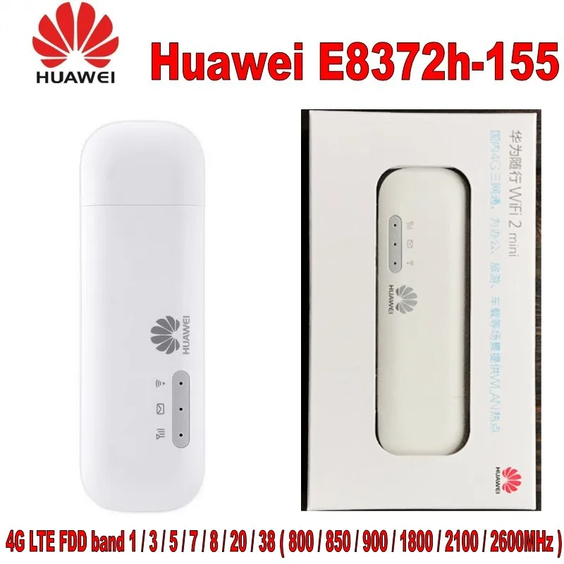 10 pcs Unlocked New Huawei E8372 E8372h-155 4G LTE 150Mbps WiFi Modem 4G USB Modem Dongle 4G Carfi Modem